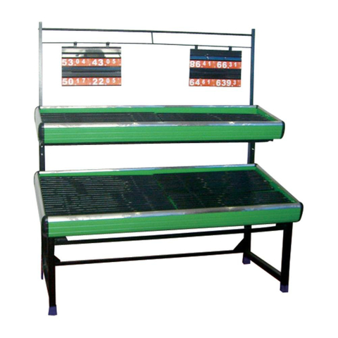Customized Double Side Fruit And Vegetable Wicker Rack 