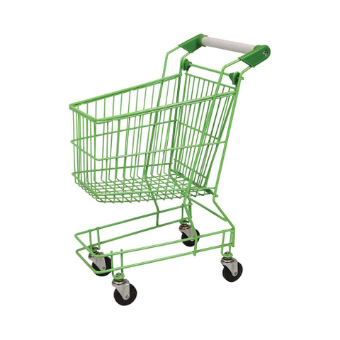 Combination of Steel Plastic Child Supermarket Shopping Trolley
