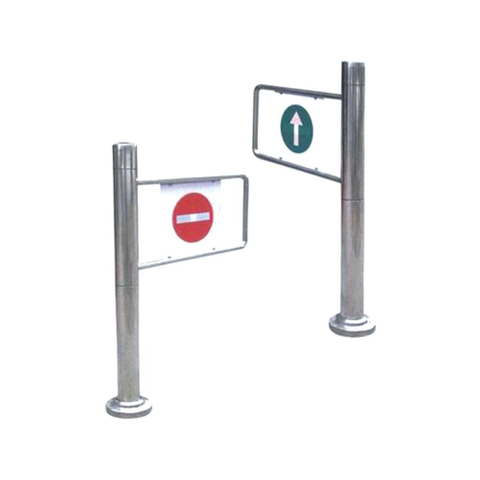 Supermarket Waist Height Tripod Turnstile Single Sided Entrance