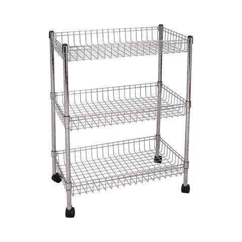 4 Tier Adjustable Heavy Duty Wire Shelving Storage Racks