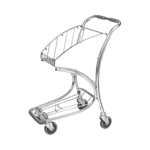 Standard Aluminum Material Chrome Plated Airport Trolley