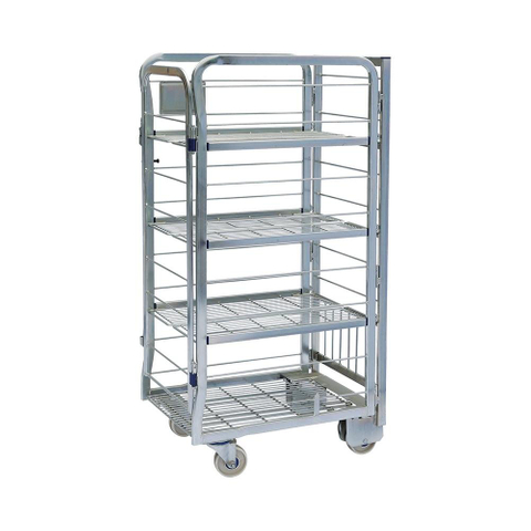 Cargo Steel European Roll Container 4 Wheels Transport Rolling Trolley