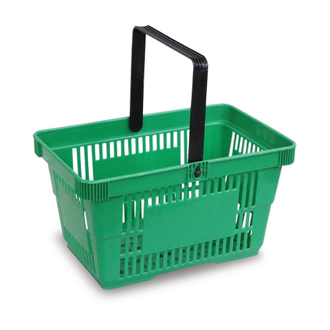 New Style Durable Plastic Supermarket Shopping Basket