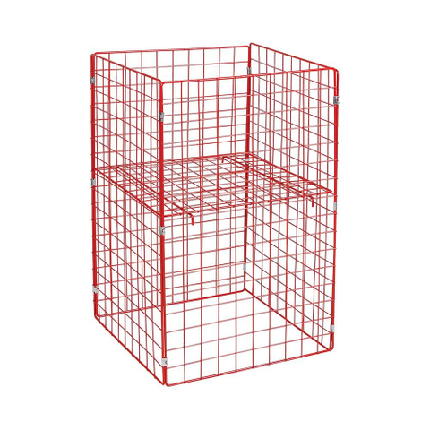 Collapsible Logistics Storage Trolley Supermarket Rolling Container