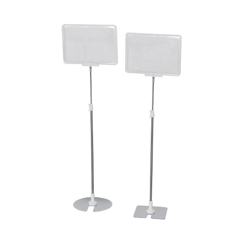 Metal base pop display holder with price board for supermarket