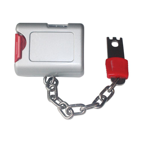 Zinc Alloy Material Lock for Euro Coin Shopping Cart 