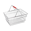 Classic Design Wire Shopping Basket with 2 Handles For Supermarket