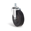 4" PVC Black Wheels with Axle for Supermarket Carts