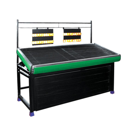Shopping mall widely used wooden fruit and vegetable shelf