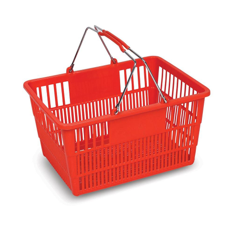 HDPP Material Plastic Stylish Shopping Basket for Supermarket