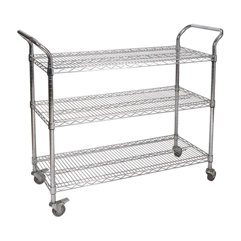 Chrome Commercial 6 Layer Adjustable Steel Wire Shelving Rack