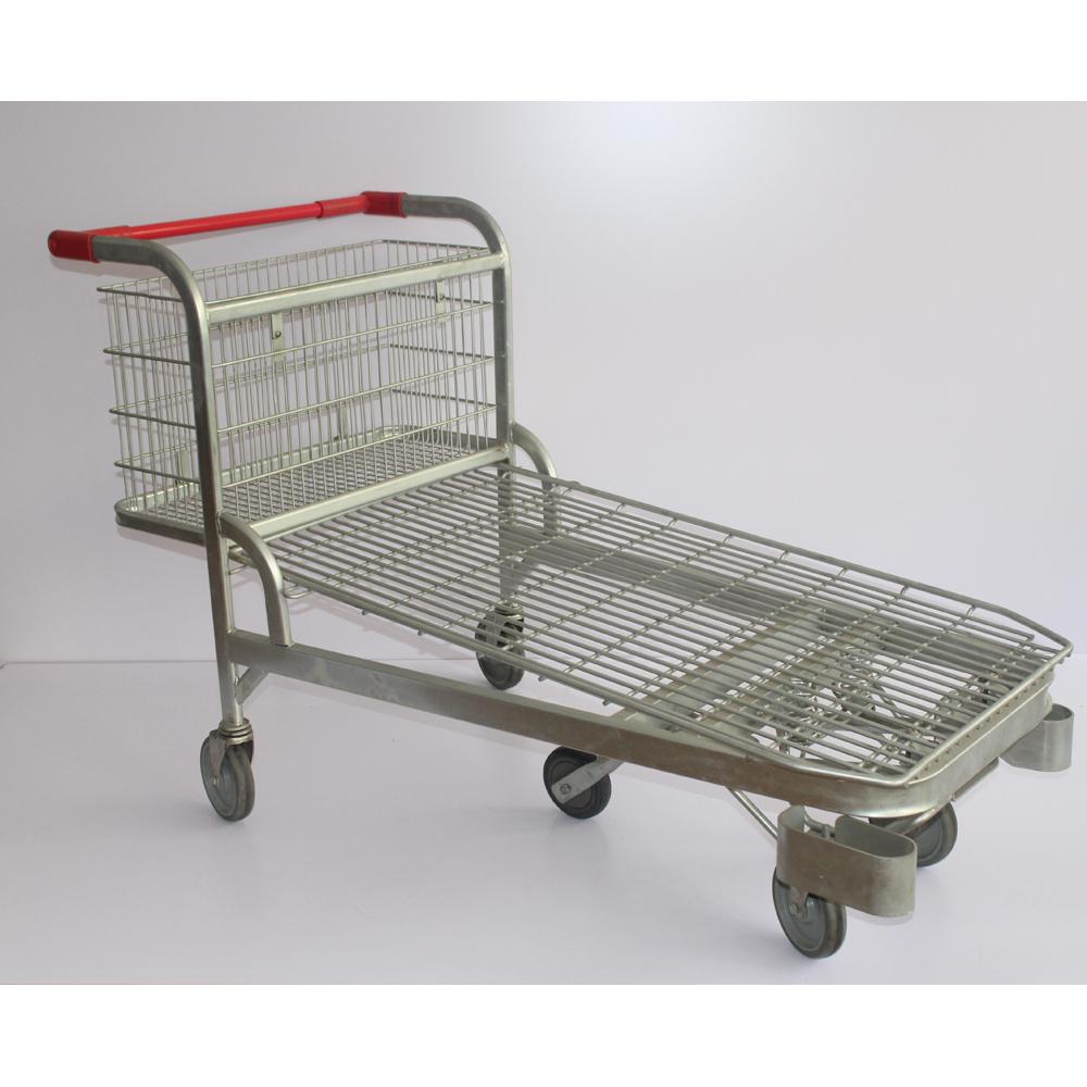  Heavy Duty Wire Foldable Warehouse Rolling Trolley Cart