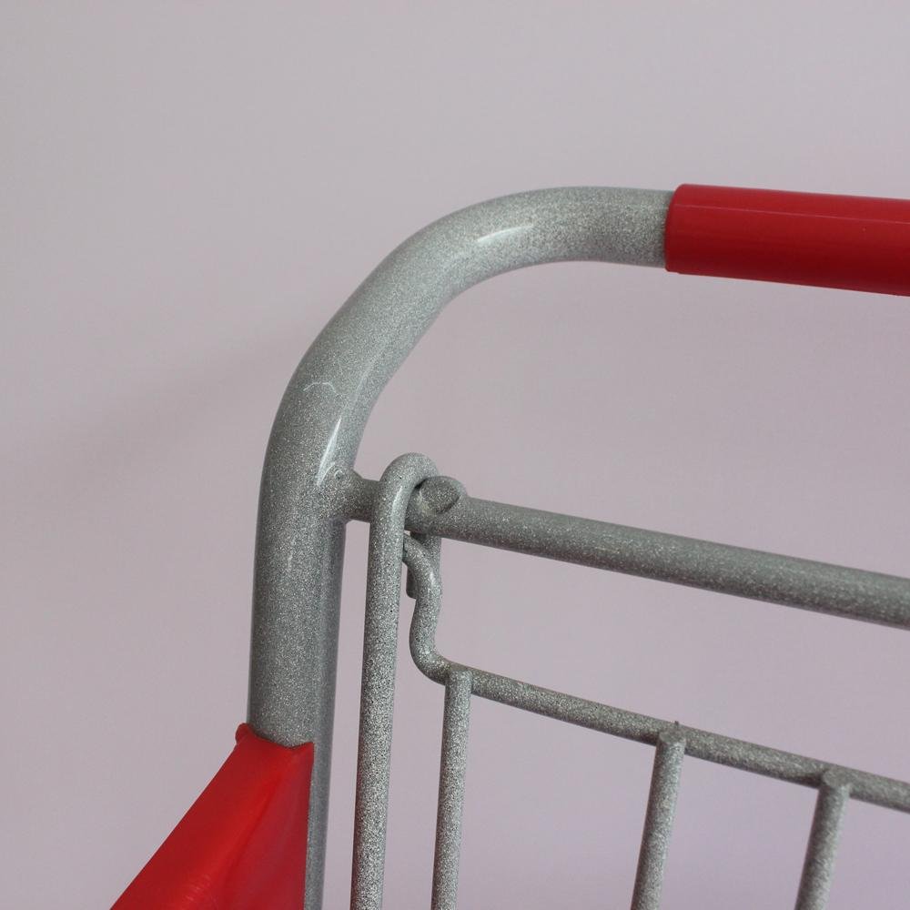 80L Small Double Layers Design Plastic Shopping Cart