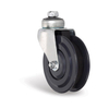 PU elevator casters shopping cart trolley in 2 blades