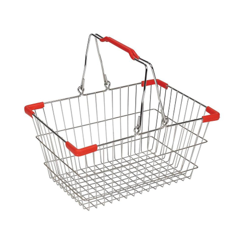  Supermarket Foldable Small Shopping Basket with Handle