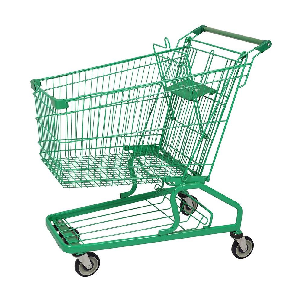 German Green Coated Shopping Trolley